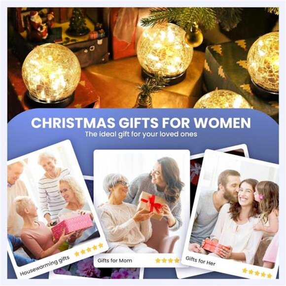 Solar Lights Outdoor for Yard Patio Porch, Garden Decor Birthday Gifts for Mom - Picture 3 of 7